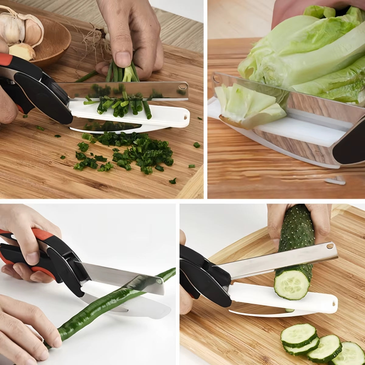 2 in 1 Stainless Steel Vegetable Shears & Slicer