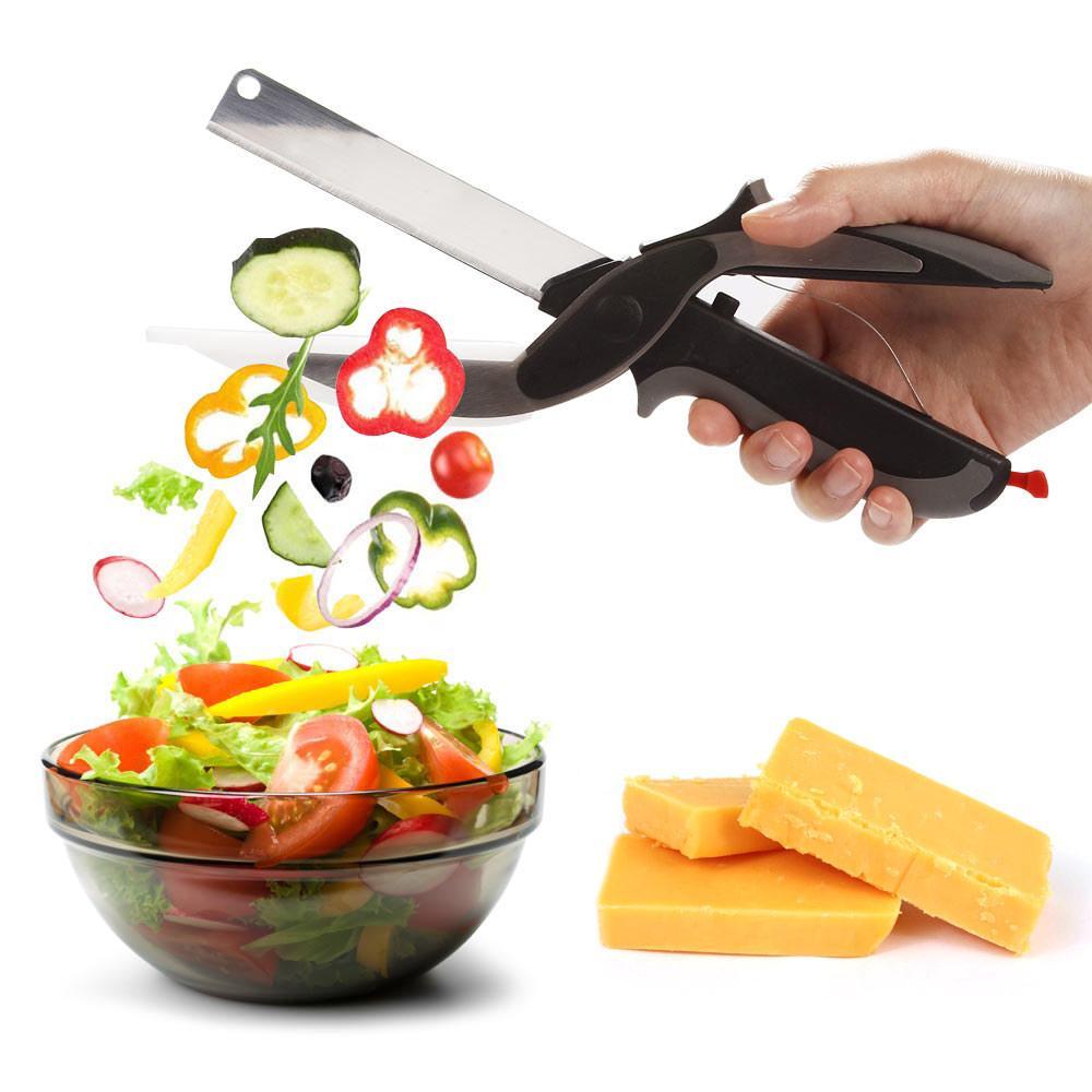 2 in 1 Stainless Steel Vegetable Shears & Slicer